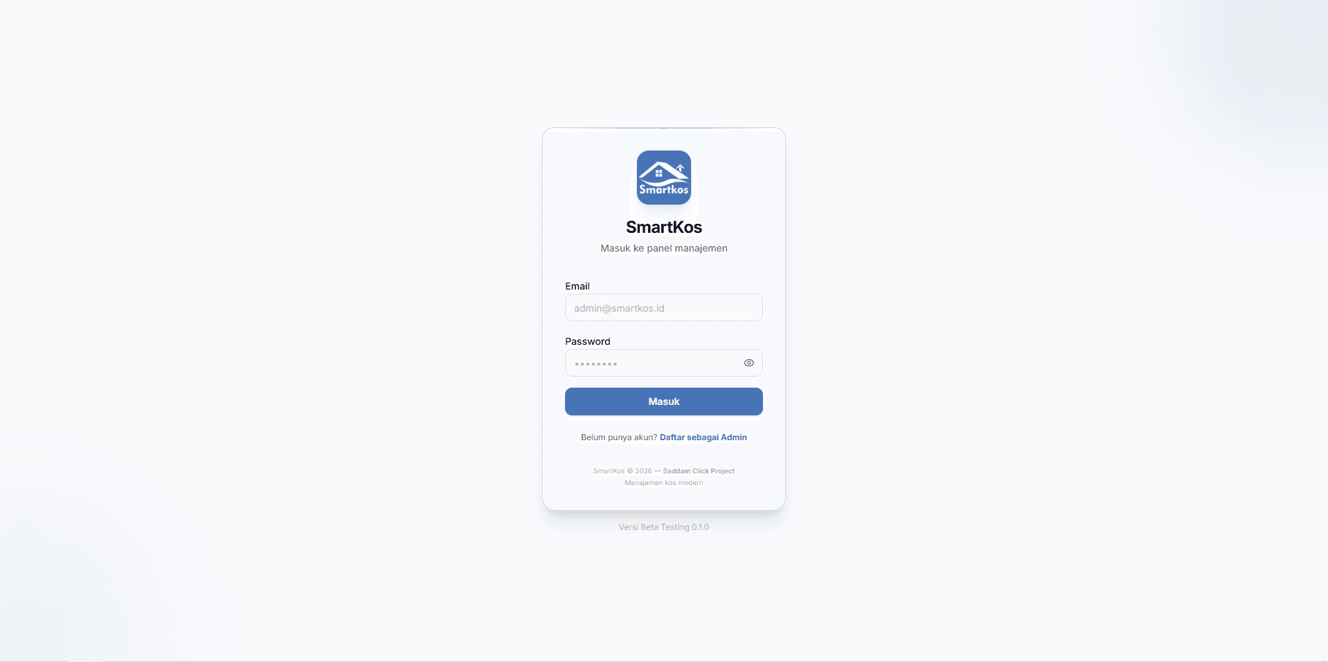 Web App 'Smartkos'